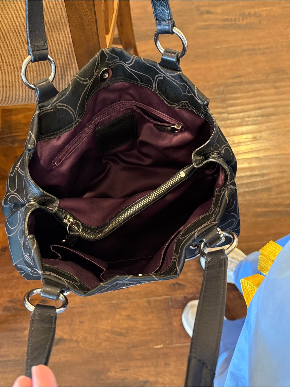 Coach Black Mia Carryall Shoulder Bag - Picture 6 of 7